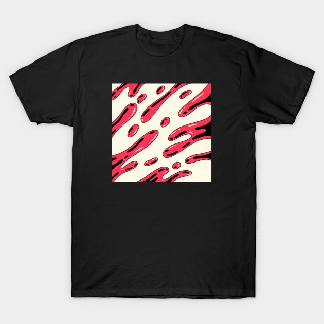 Lava Liquid Pattern T-Shirt by Hoverboyy